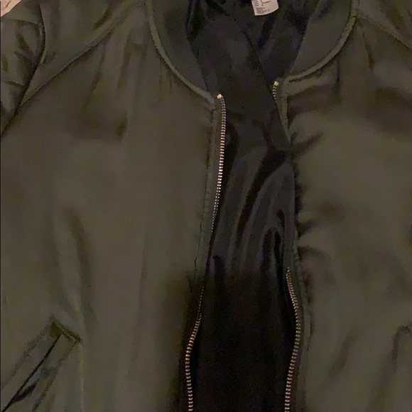 Army Green Bomber Jacket - Picture 2 of 5